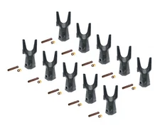 10 Backhoe Bucket Tooth 208-5237 Twin Sharp Tip w/ Pin fits CAT DRS230 Adapters