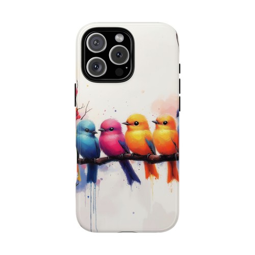 For iPhone | Samsung Galaxy | Pixel Phone Case - Colorful Vibrant Birds - 第 1/256 張圖片