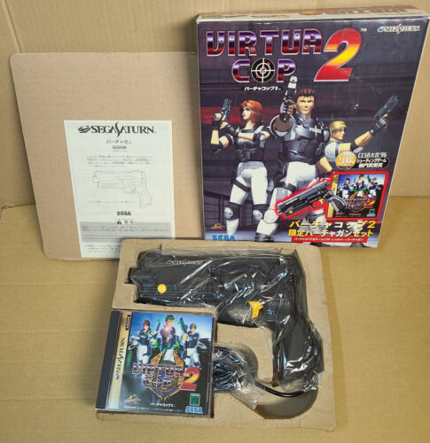 VIRTUA COP 1 2 + VIRTUA GUN 2 Controllers Sspecial Pack Set SEGA SATURN Japan - Picture 3 of 24