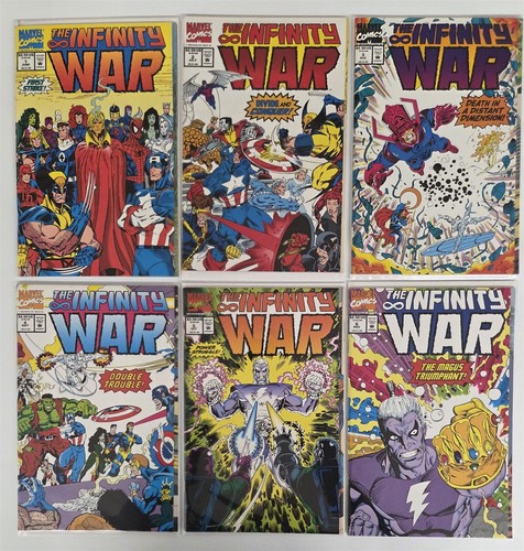 INFINITY GAUNTLET + WAR + CRUSADE #1 2 3 4 5 6 FULL RUNS LOT Thanos HI GRADE 9.8 - Picture 3 of 4