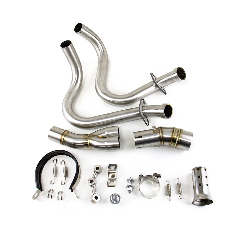 For Kawasaki Ninja 650 Z650 2012-2025 Full System Exhaust Tips Black Header Pipe - Image 3 of 4