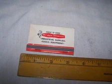 Vintage BRIGGS WEAVER Matchbook TEXAS Industrial Supplies - Tools - Equipment
