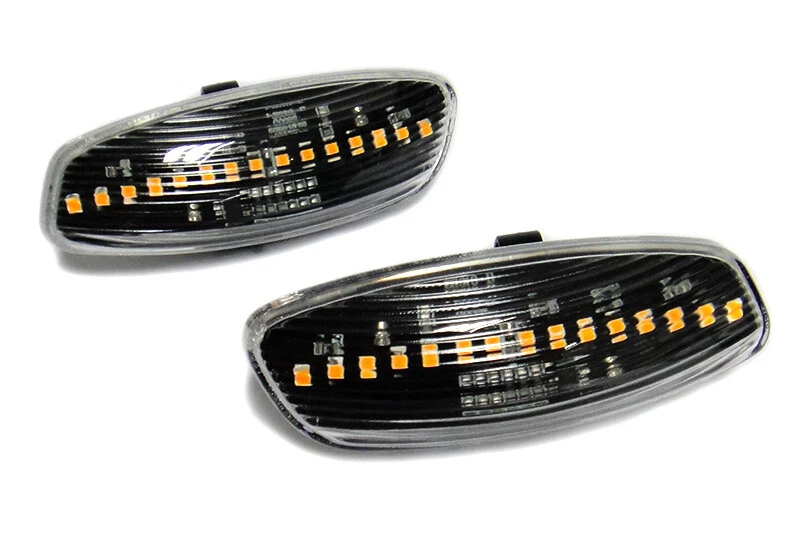 2 Clear Lens Side Indicator LED Repeater Light For Peugeot 207 308 3008 5008 RCZ - Image 3 of 4