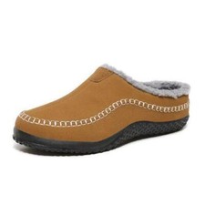 Men's Winter Indoor Slip OnFlats Shoes Faux Inside Warm Soft Casual Comfort