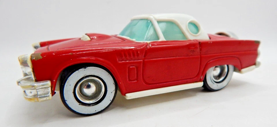 Buddy L Corp Red Ford ThunderBird Pressed Steel Made in Japan 5" T Bird - Image 2 of 4