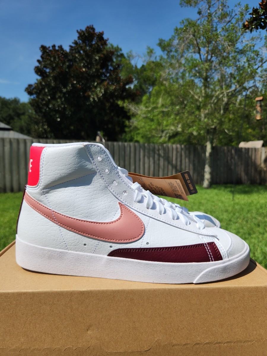 10.5 MEN\'S NIKE BLAZER MID 77 NEXT NATURE DQ4124-105 WHITE / RED STARDUST Nike Blazer Mid  main image 4