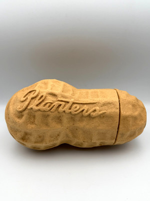 Planter's Papier Mache Peanut with ''Souvenir from Atlantic City'' Label