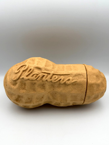 Planter's Papier Mache Peanut with "Souvenir from Atlantic City" Label