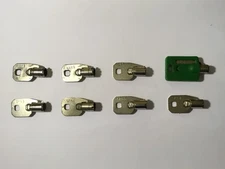 8 Different  Ace Chicago Lock Co Vending Machine Key Tubular Barrel Keys LOT #7