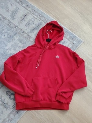 Alo Yoga Accolade Red Hoodie Sweatshirt SzM