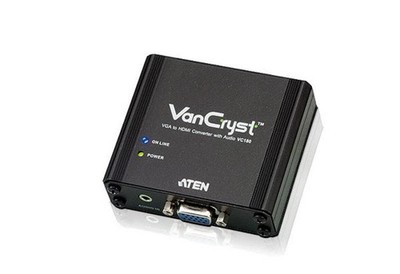 Aten VC180-AT-G VGA To HDMI Convertor+Audio to Audio/Video converter, Black, ~E~