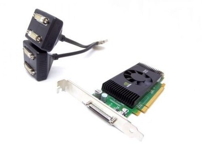 NVIDIA Quadro NVS 420 512MB GDDR3 Quad Display PCIe x16 Graphics Card Used