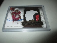 Early Doucet III 2008 Upper Deck NFL Exquisite Rookie Signature Patch #150