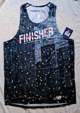 NEW New Balance 2022 Finisher New York City Marathon Mens Mediu Running Singlet 