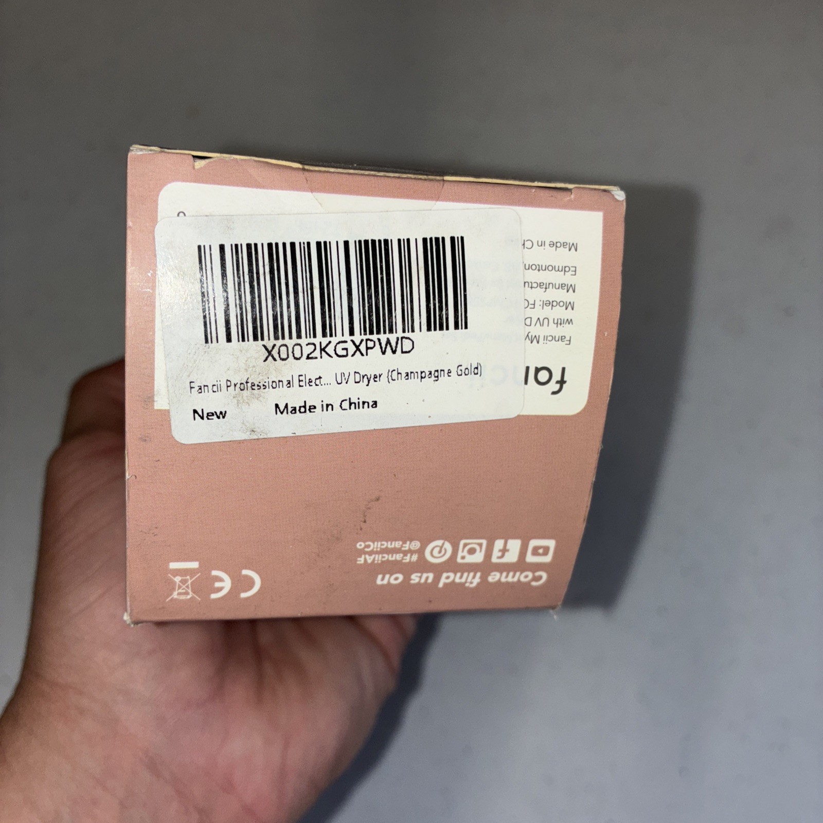 Mynt Mani/pedi Set With UV Dryer New In Damaged Box