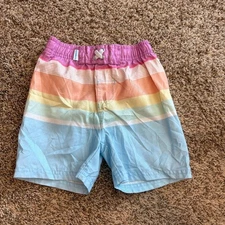 Rugged Butts striped swim trunks