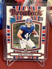 2025 Donruss Rated Rookie Throwback CAM SKATTEBO (RC) #36 NEW YORK GIANTS