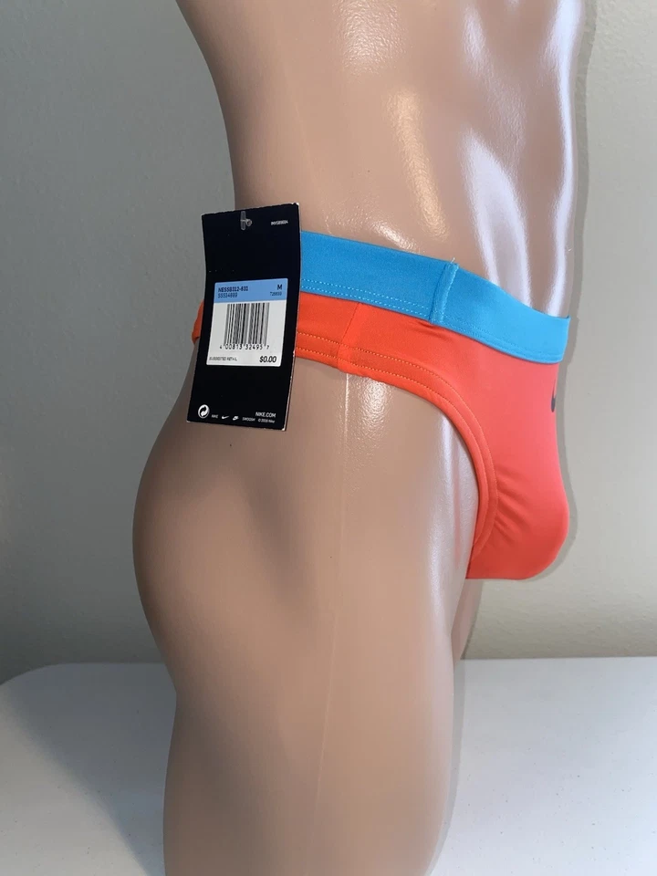 Modificado Nike Color-Block Hombre Cremallera Bolsa Tanga Bikini Talla Pequeña NESSB312-631 Foto 3 de 4