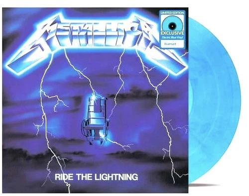 METALLICA Ride The Lightning RARE Limited Edition Electric Blue VINYL *Sealed