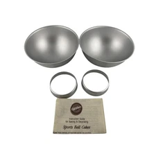 Wilton Vintage 1990 Sports Ball Two Layer Cake Pan New Damaged Box 