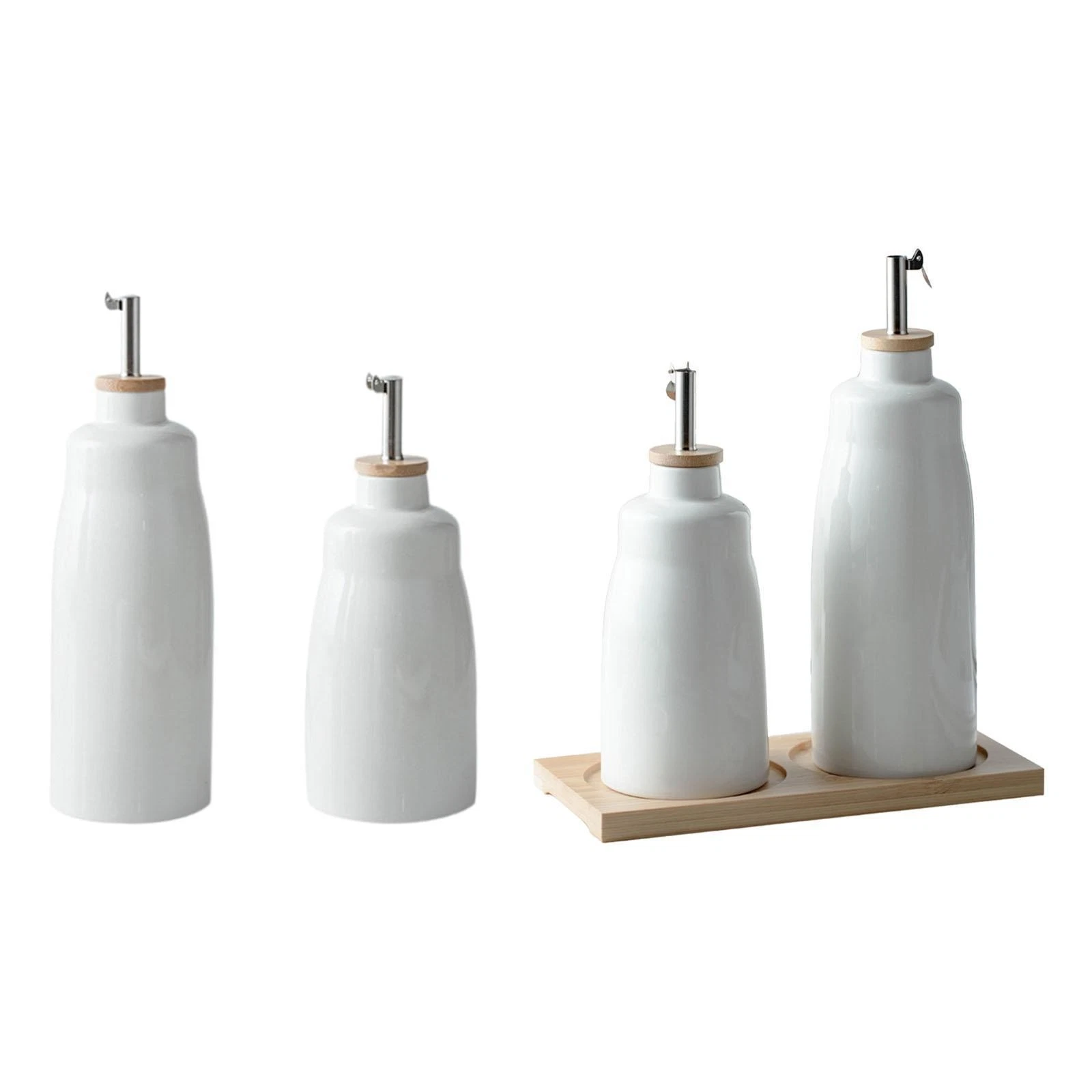 Ceramic Olive Oil Dispenser Bottle Oil Dispenser Storage Cruets Protects Kitchen
Opens in a new wind