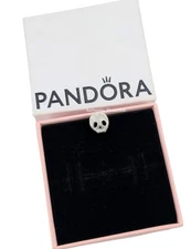 New 100% Authentic PANDORA 925 Ale Shining Textured Skull Mini Charm 794040C00