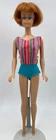 Barbie Doll 1070 American Girl Pageboy Titian 1960s Bendable Legs TLC inSwimsuit