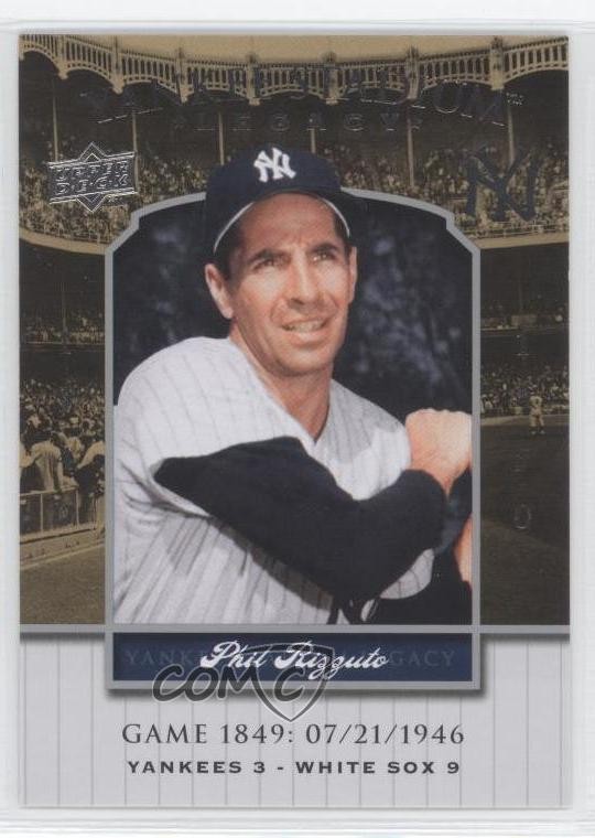 2008 Upper Deck Yankee Stadium Legacy Phil Rizzuto #YSL1849 HOF aw4