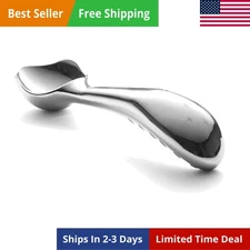 Ergonomic Stainless Steel Ice Cream Scoop | Heavy-Duty, Easy-to-Use, and Dish...
