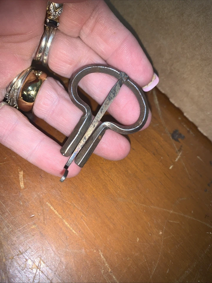 Instrumento musical arpa boca arpa judía vintage acero estampado Inglaterra Foto 3 de 3