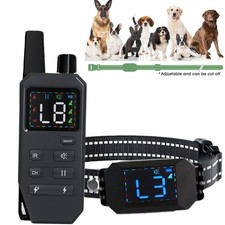 2800 FT Dog Training Collar Rechargeable Remote Shock Pet Waterproof Trainer