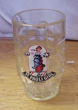 ST PAUL GIRL MADE IN GERMANY ITALY  BEER DRINKING GLASS MUG 5 IN TALL