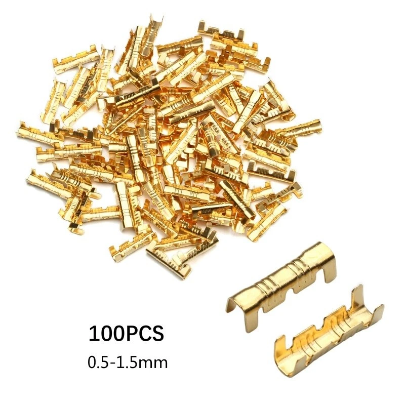 200Pcs 0.5-1.5mm² Car Copper Buckle Crimp Electrical Wire Connector Terminal Kit - Image 3 of 4