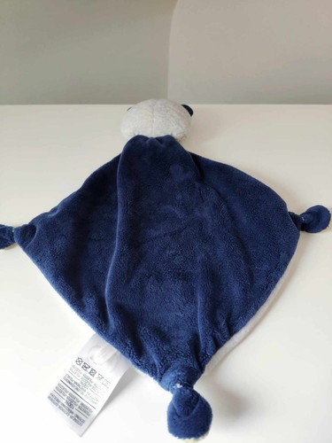 Doudou Plat Ours Gris Jaune Cape Bleue Ma Petite Montagne Mots D'enfants Leclerc - Picture 2 of 3