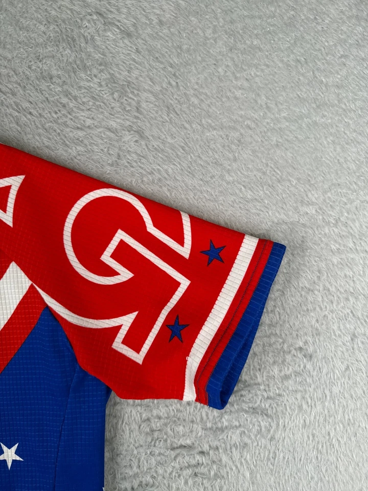 Camiseta de Ciclismo Squadra Adulto Extra Grande Roja Blanca Azul Aspen Equipo Nacional EE. UU. Foto 2 de 4