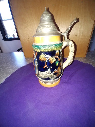 STEIN KING ORIGINAL #6 WEST GERMANY STEIN #371 MARKINGS ON THE BOTTOM MINT - Picture 6 of 11