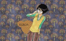 Anime bleach kuchiki rukia purple background CCG Gaming Mat Desk
