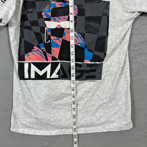 Vintage Public Image Clothing Shirt Sz M Single Stitch Made USA 80s Surf Skate - Picture 14 of 15