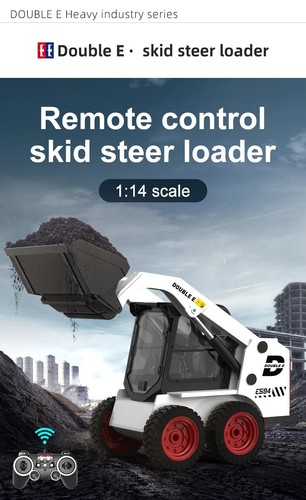 1:14 Remote Control Slip Loader Engineering Skid Steer Excavator Kids Toy Gift - Picture 12 of 12