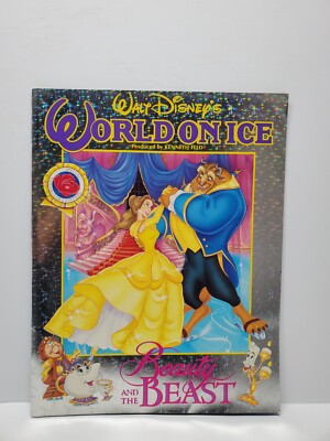 Vintage 1992 Walt Disney World On Ice Beauty And The Beast Program