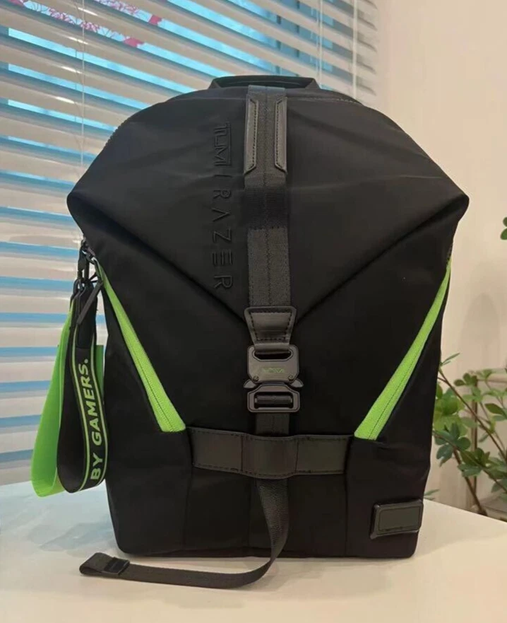 TUMI Tahoe RAZER Collaboration Finch backpack Green Black