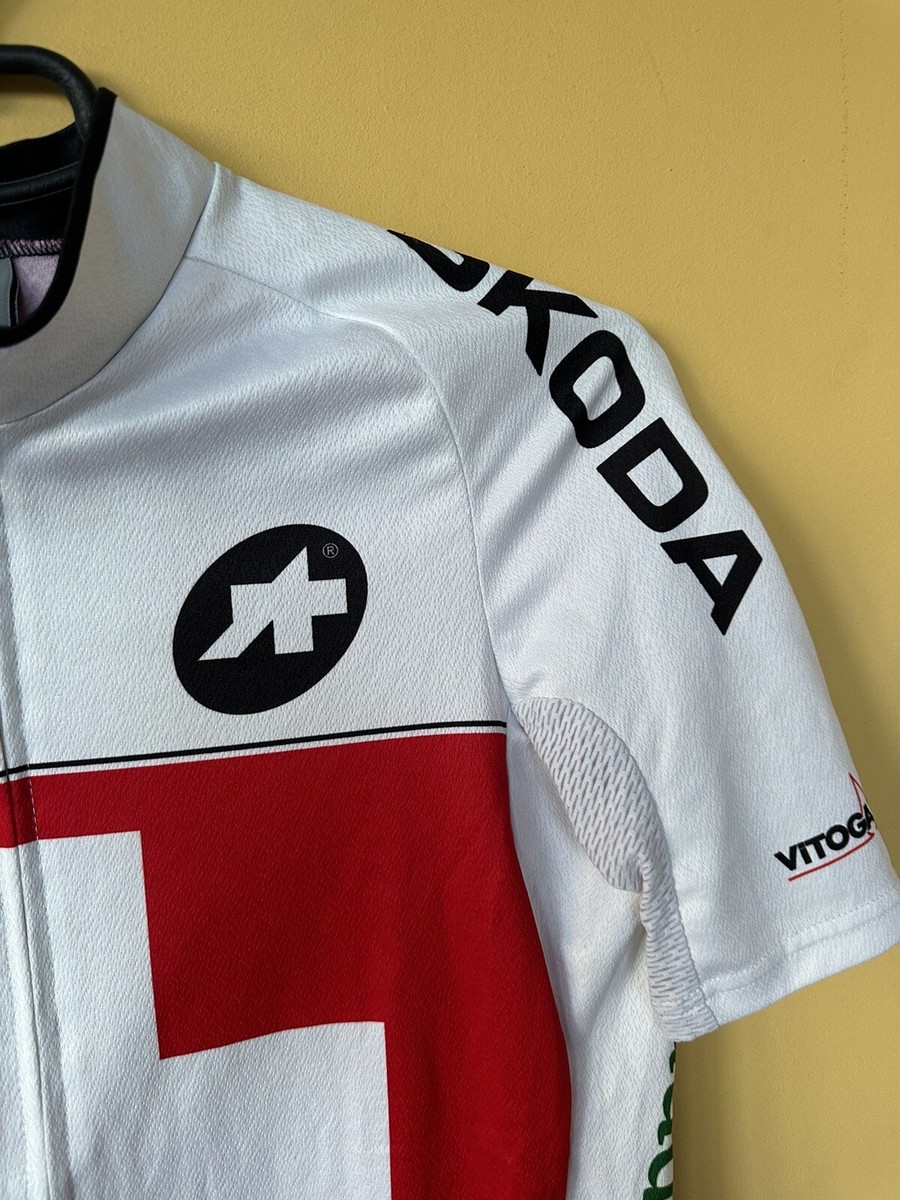 Assos Switzerland Swiss Team Mens Cycling Jersey Full Zip Short