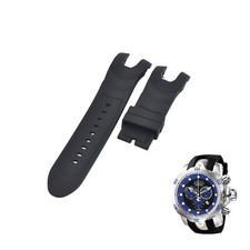 Venom 10958 26mm Black Rubber Watch Strap For Invicta