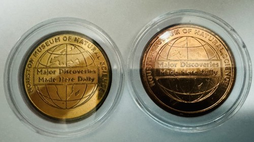 Museo de Ciencias Naturales de Houston centavo alargado TX centavo moneda cola de golondrina gigante - Imagen 4 de 6