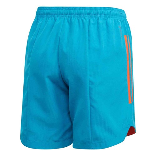Kids Adidas Condivo 20 Soccer Shorts Blue Orange Youth Training Shorts NEW - Picture 2 of 2