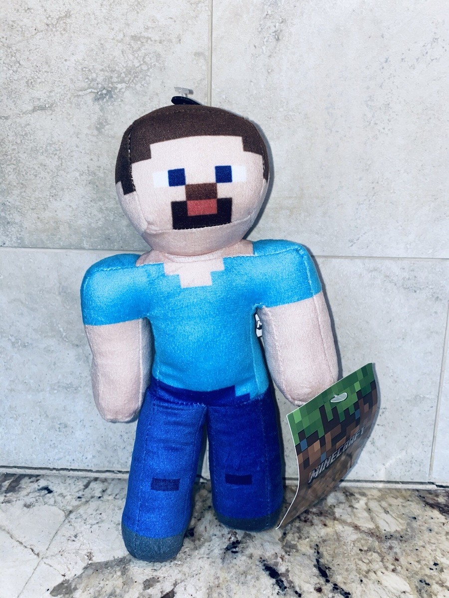 NEW Minecraft Steve Plush Toy Factory Stuffed Doll Explorer Figure