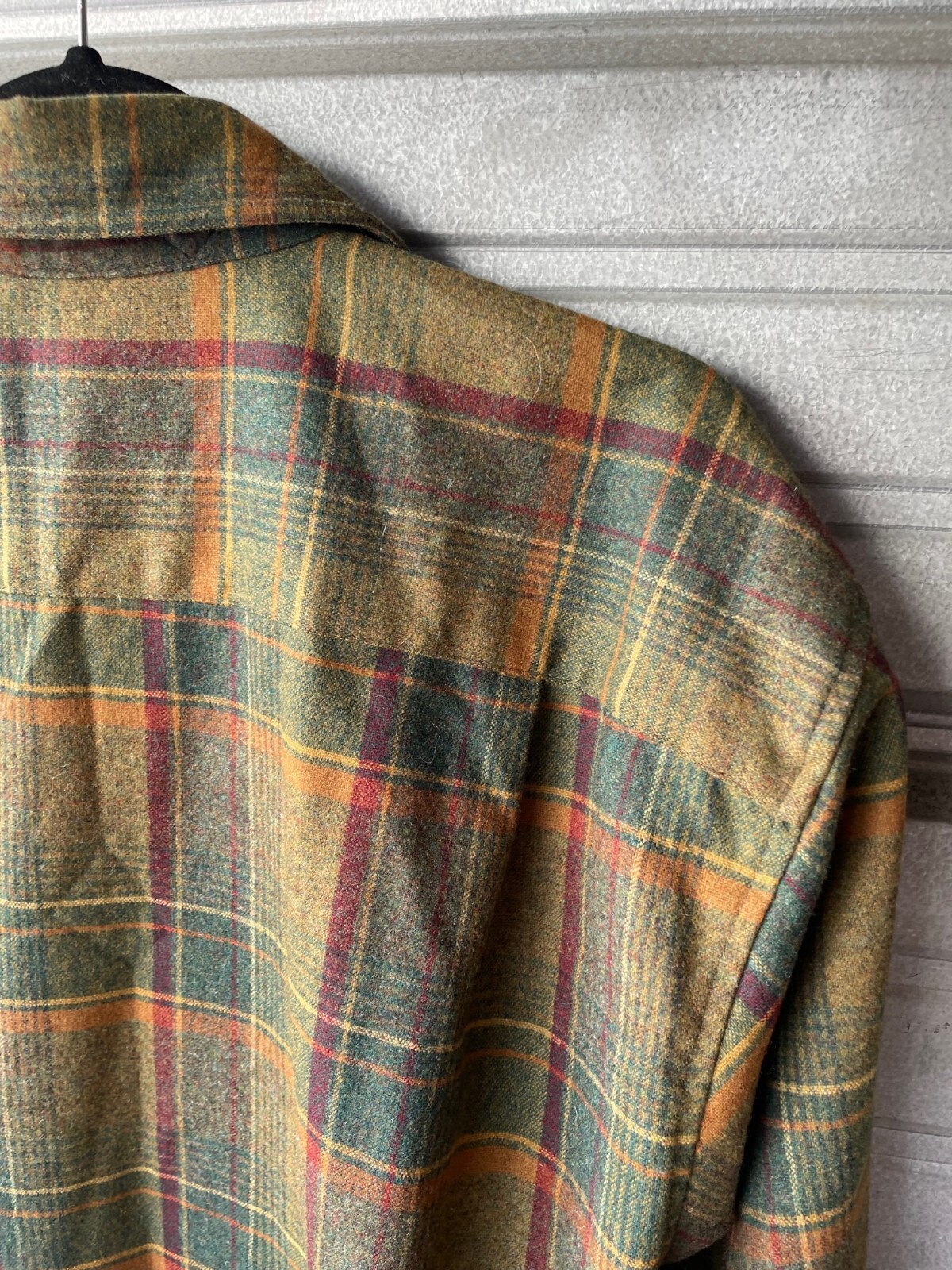 Pendleton Trail Button Up Shirt Plaid Virgin Wool… - image 11