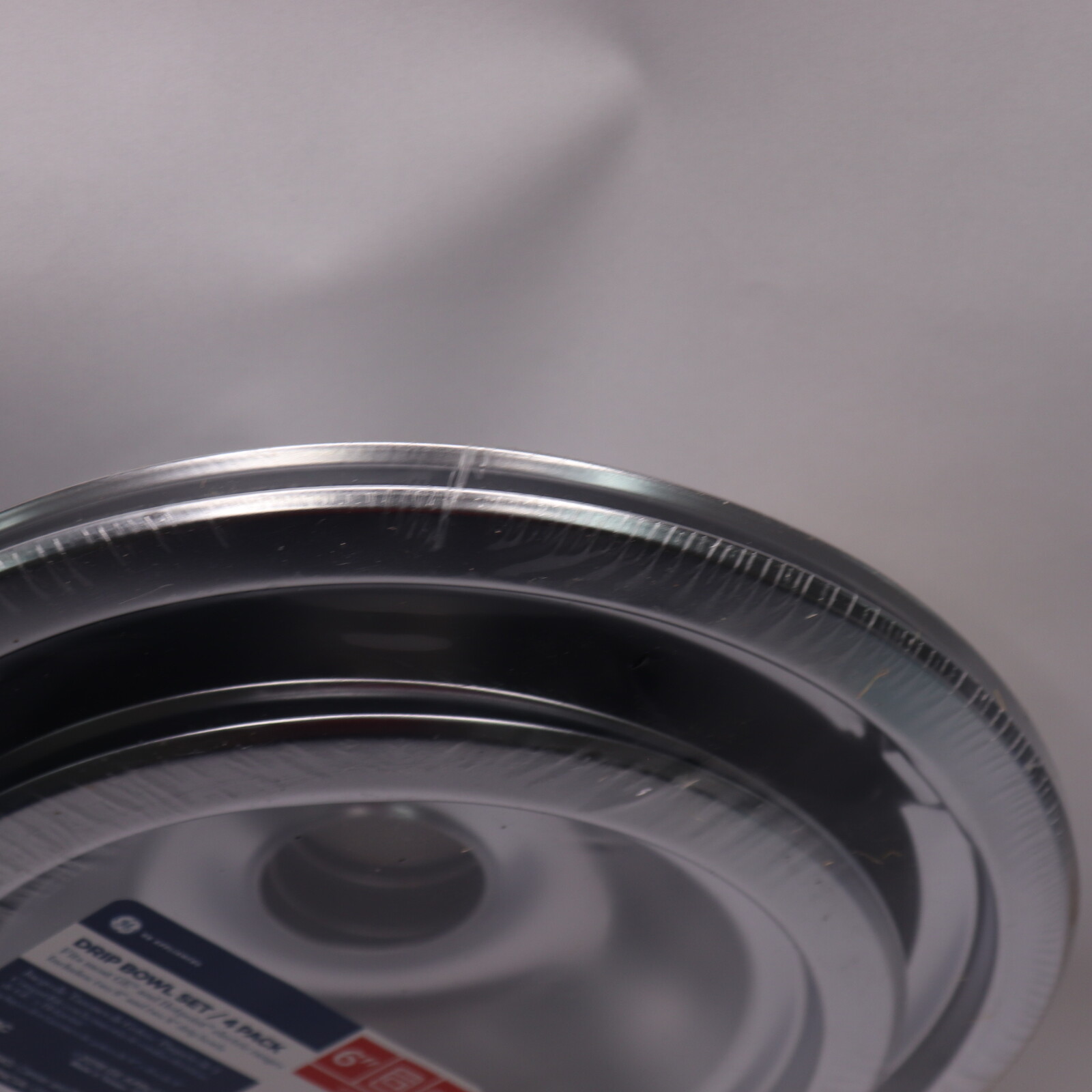 (4Pk) General Electric Drip Pan Kit For Electric Range/Stoves 6" And 8