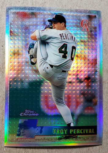 Troy Percival [Refractor] #16 1996 Topps Chrome card