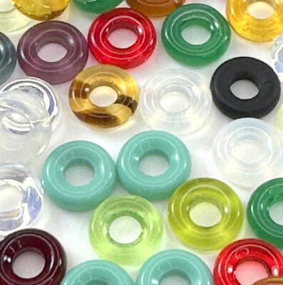 Donut Beads, Round Rings Mix, ,  20 Pcs, w52